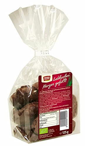 Rosengarten Bio Lebkuchenherzen gefüllt (2 x 125 gr) von Rosengarten