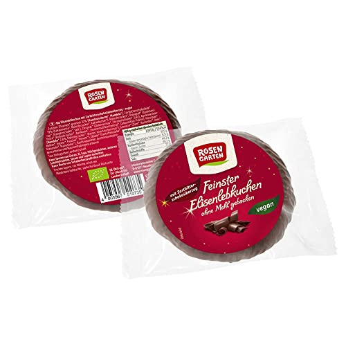 Rosengarten Bio Zartbitter-Elisenlebkuchen einzeln (2 x 75 gr) von Rosengarten