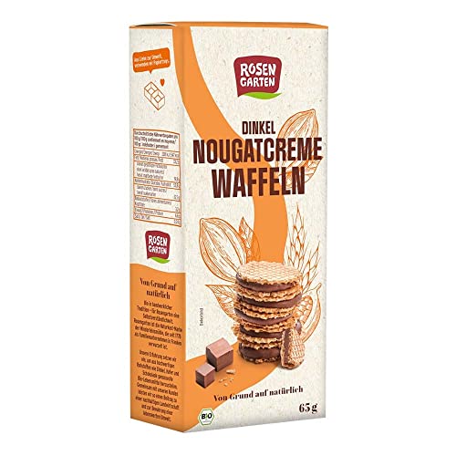 Rosengarten Dinkelwaffeln, Nougatcreme, 65g (24) von Rosengarten