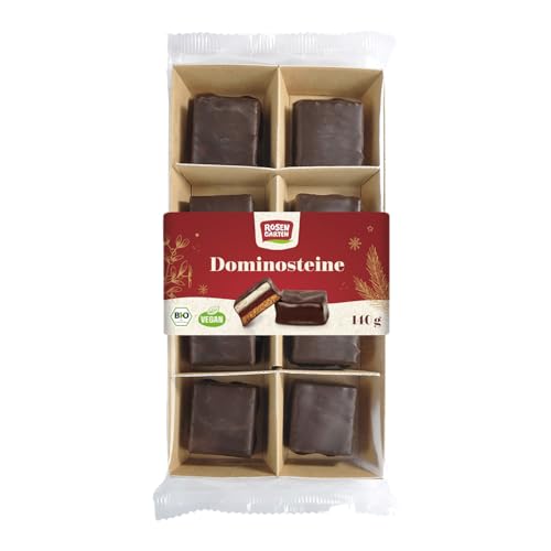 Rosengarten Feinste Dominosteine, Zartbitterschokolade, 140g von Rosengarten