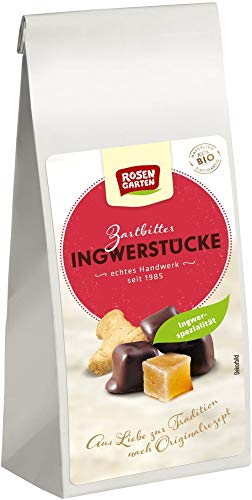 Rosengarten Ingwer in Zartbitterschokolade (80 g) - Bio von Rosengarten