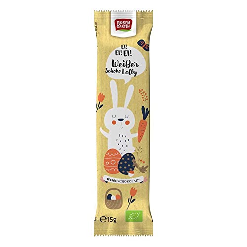 Rosengarten Lolly Hase, Weiße Schokolade, 15g (4) von Rosengarten