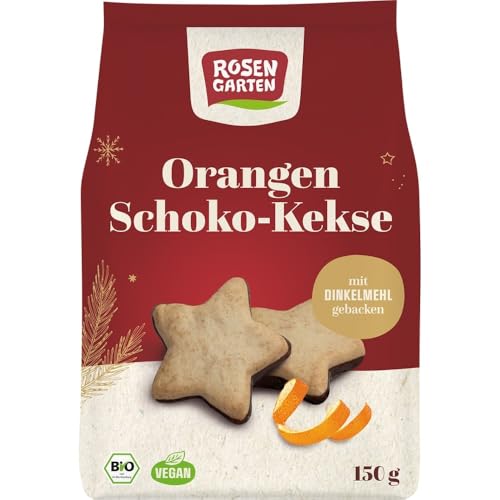 Rosengarten Orangen-Kekse, Zartbitter-Schokoladenboden, 150g (1) von Rosengarten