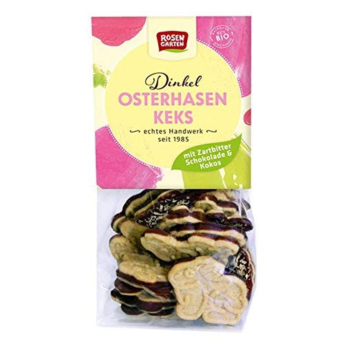 Rosengarten Osterhasen Keks, Zartbitter, 150g (4) von Rosengarten