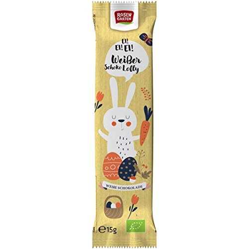 Rosengarten Weißer Lolly "Hase" (15 g) - Bio von Rosengarten