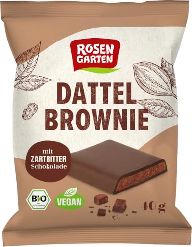 Zartbitter Dattel Brownie 18 x 40 gr von Rosengarten