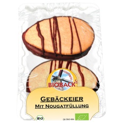 Gebäckeier mit Nougatfüllung von Rosmarin Bioback