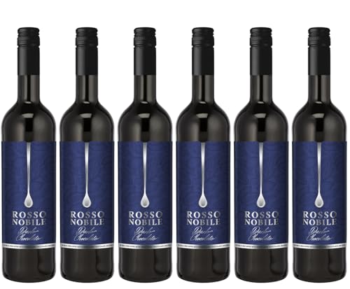 Rosso Nobile Al Cioccolata - Edler Rotwein mit feinen Schokoladenaromen (6 x 0,75L) von Rosso Nobile