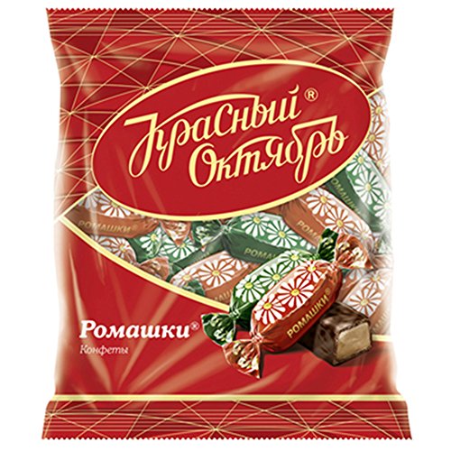 Pralinen Romaschki 3er Pack (3 x 250g) russisches Konfekt mit Kondensmilch in kakaohaltiger Glasur von Roter Oktober