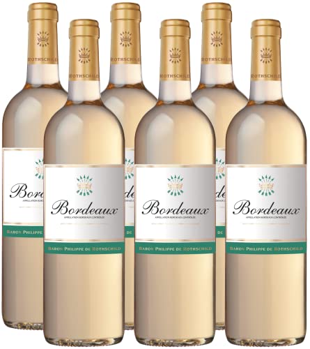 Rothschild Bordeaux AOC Blanc, Trockener Weißwein aus Frankreich (6 x 0,75) von Baron Philippe de Rothschild