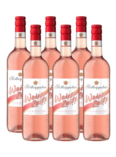 Rotkäppchen Weinzeit! Rosé lieblich– Deutscher, aromatischer Roséwein aus der Pfalz (6 x 0,75 l) von Rotkäppchen