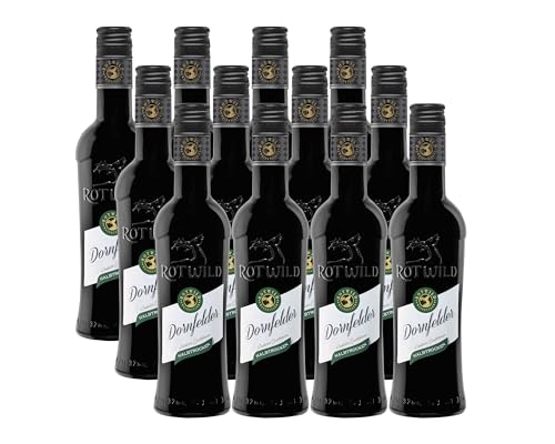 Rotwild Dornfelder Rotwein QbA halbtrocken (12 x 0.25 l) von Rotwild