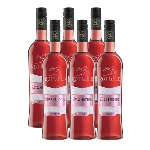 Rotwild Roséwein süß & fruchtig (6 x 0,75l) von Rotwild