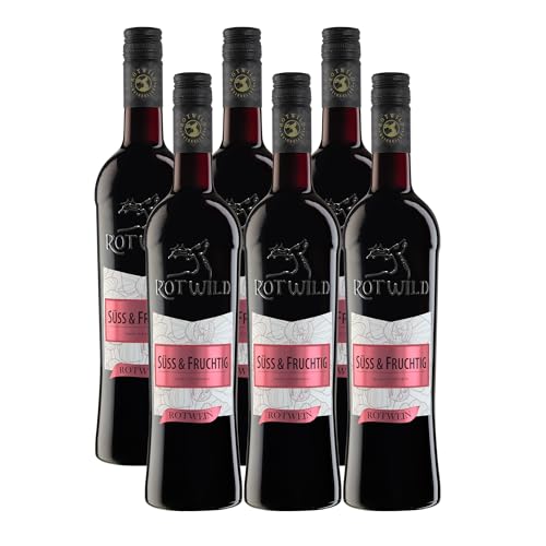 Rotwild Rotwein süß & fruchtig (6 x 0,75l) von Rotwild