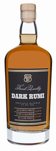 Route 00 Dry Ride Dark Rumi 700 ml, Gluten-, Zucker- und Alkoholfreie Alternative, Vegan & Kalorienarm, mit Noten von Karamell, Gerösteten Nüssen, Ahornsirup & Vanille, Genussvolles Geschmackserlebnis von Route 00