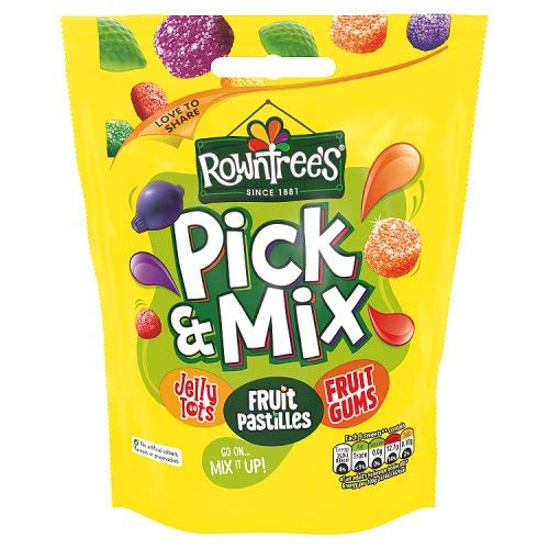 Rowntree's - Pick & Mix - 120g - Jelly Tots, Fruit Pastilles, Fruit Gums von Rowntree's