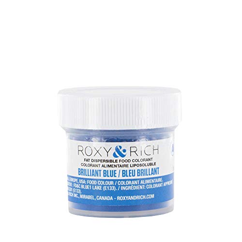 Roxy & Rich Fat Dispersible Lebensmittelfarbe, 5 g, Brillantblau von Roxy & Rich Colorants