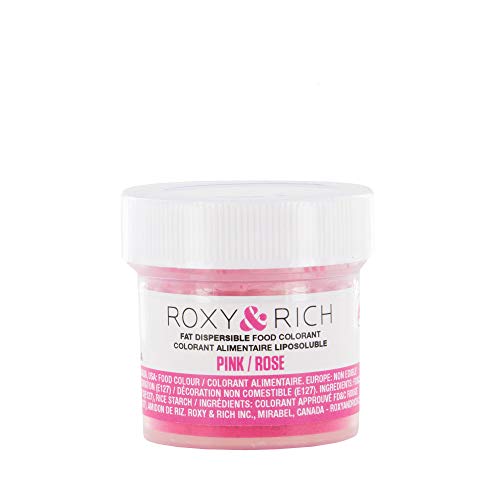 Roxy & Rich Fat Dispersible Lebensmittelfarbe, 5 g, Pink von Roxy & Rich Colorants