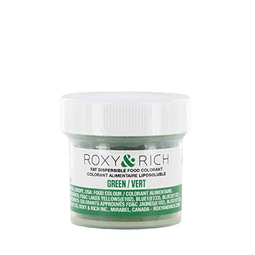 Roxy & Rich Fat Lebensmittelfarbe, 5 g, Grün von Roxy & Rich Colorants