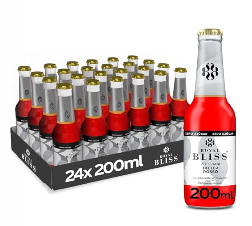 Royal Bliss Bitter Rosso Glasflasche, 200 ml, 24 Stück von Royal Bliss