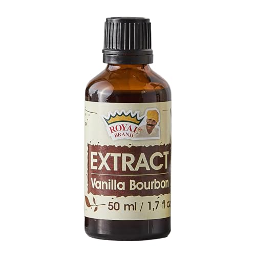 Extrakt Vanilleschoten Bourbon 50 ml, 100 % natural, Royal Brand, Glasflasche für bessere Qualität, vanilla extract for baking von Royal Brand