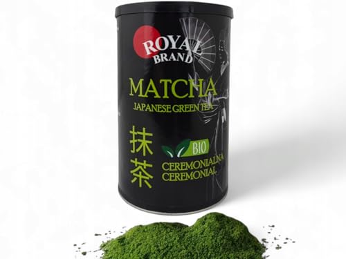 Royal Brand Matcha Pulver Bio Ceremonial Grade – 100g Dose | Premium Matcha Tee aus Shizuoka, Japan von Royal Brand