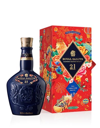 Chivas Regal Royal Salute 24 Lunar New Year Special Design Edition, 21 Jahre gereifter Blended Scotch Whisky, Geschenk-Idee, 40% Vol., 700ml von Royal Salute