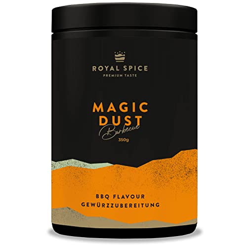 Royal Spice Magic Dust Smoke BBQ Rub - 350g Dose - BBQ Gewürzmischung mit geräucherter Paprika und Rauch für unwiderstehlichen Geschmack zum Barbeque von ROYAL SPICE