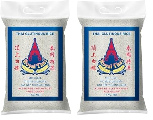 ROYAL THAI RICE - Klebereis - 1 X 1 KG (Packung mit 2) von Royal Thai