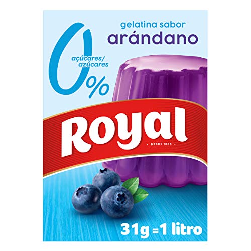 Royal, Gelatine mit Heidelbeergeschmack, Light, 31 g von Royal