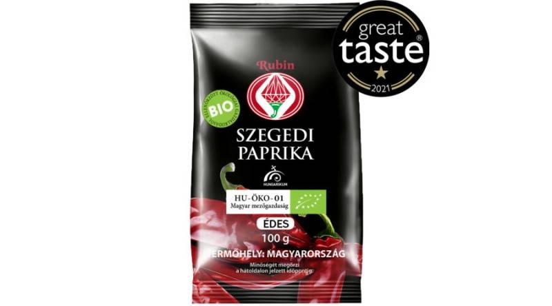 Rubin, BIO SZEGEDI FŰSZERPAPRIKA ŐRLEMÉNY ÉDES/Süss 100G, Bio Premi... von Rubin Paprika