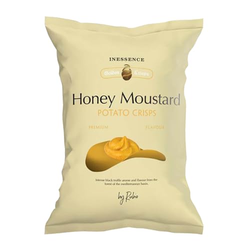 9x Rubio Chips, Honey Mustard, Honig Senf, Glutenfrei, Großpackung, Spanische Kartoffelchips, Chipstüten, Snack, 125 g von Rubio