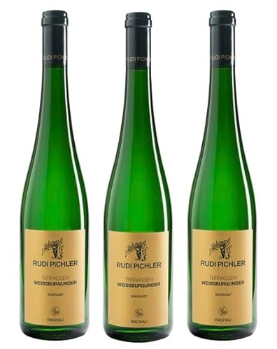 3x 0,75l - 2022er - Rudi Pichler - Weißburgunder - Terrassen - Smaragd - Wachau - Österreich - Weißwein trocken von Rudi Pichler