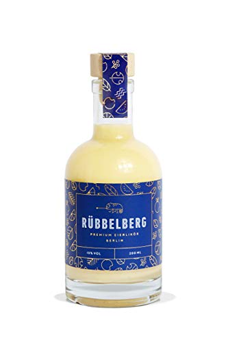 RÜBBELBERG Premium Bio-Eierlikör (0,2 l) - 100% echte Bourbon-Vanille, bestes Eigelb, ein Hauch Limette und lokal produzierter Korn. von Rübbelberg