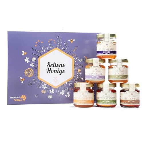 Rüdiger Feldt Honey "Seltene Honige" 6 Einzigartiger Honig Geschenkset, 6 x 50 g von Rüdiger Feldt Honig