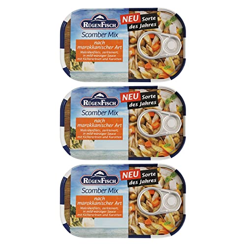 3er Pack Rügen Fisch Scomber Mix Marokko (3 x 120 g) von Rügen Fisch