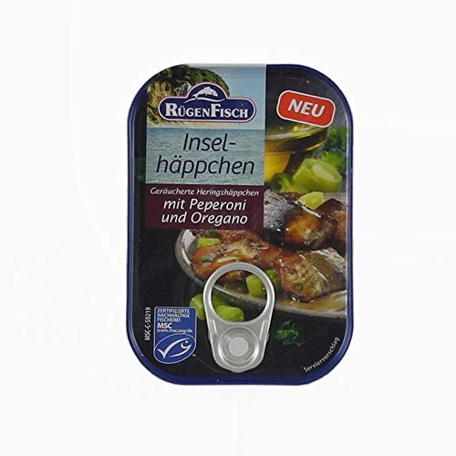 Insel-Häppchen - mit Peperoni und Oregano (90 g) von Rügen Fisch