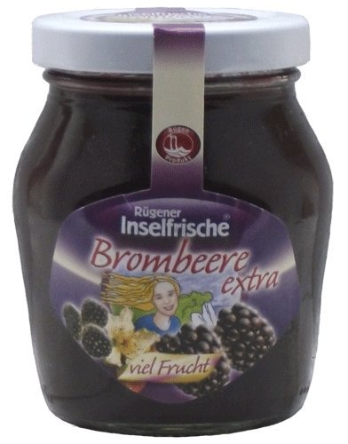 Rügener Inselfrische Brombeer Fruchtaufstrich extra viel Frucht 220 g von Rügener Inselfrische