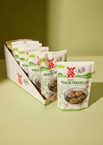 KoRo - Veganes Mühlen Filet 7 x 75 g (7er Pack, Vegane Mühlen Frikadellen) von Rügenwalder Mühle