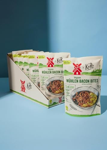 KoRo - Veganes Mühlen Filet 7 x 75 g (7er Pack, Vegane Mühlen Bacon Bites) von Rügenwalder Mühle