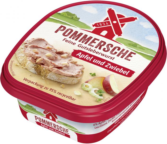 Rügenwalder Mühle Pommersche Feine Gutsleberwurst Apfel und Zwiebel von Rügenwalder Mühle