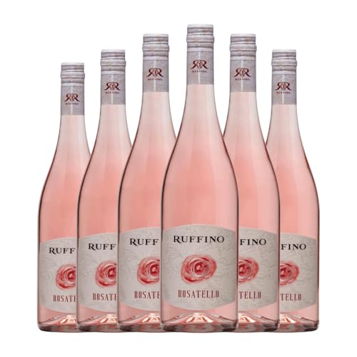 Ruffino Rosatello Nuovo Veneto 75 cl Rosé-Wein (Karton mit 6 Flaschen von 75 cl) von Ruffino