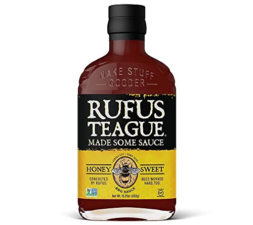 Rufus Teague Honey Sweet BBQ Sauce (432 g) - würzige Barbecue Sauce mit erlesenem Honig - glutenfrei & Non-GMO von Rufus Teague