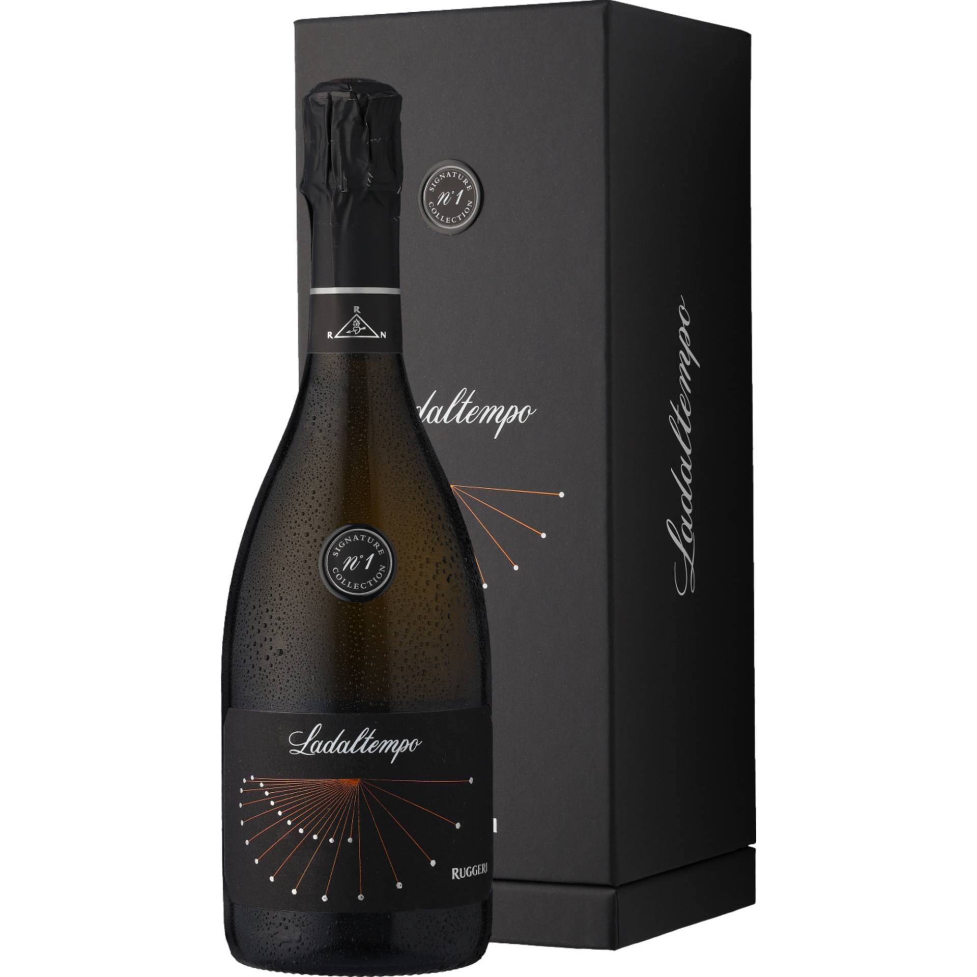 Ruggeri Ladaltempo Prosecco, Prosecco DOCG Asolo, in Geschenketui, Venetien, 2017, Perlwein / Secco von Ruggeri & C. S.R.L, Via Prà Fontana, 4 31049 Valdobbiadene