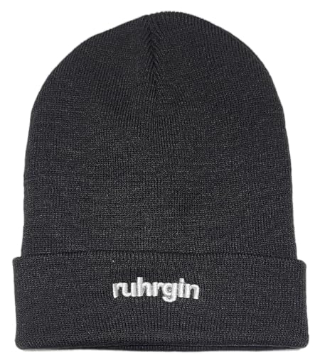 Ruhrgin Beanie Mütze schwarz von Ruhrgin