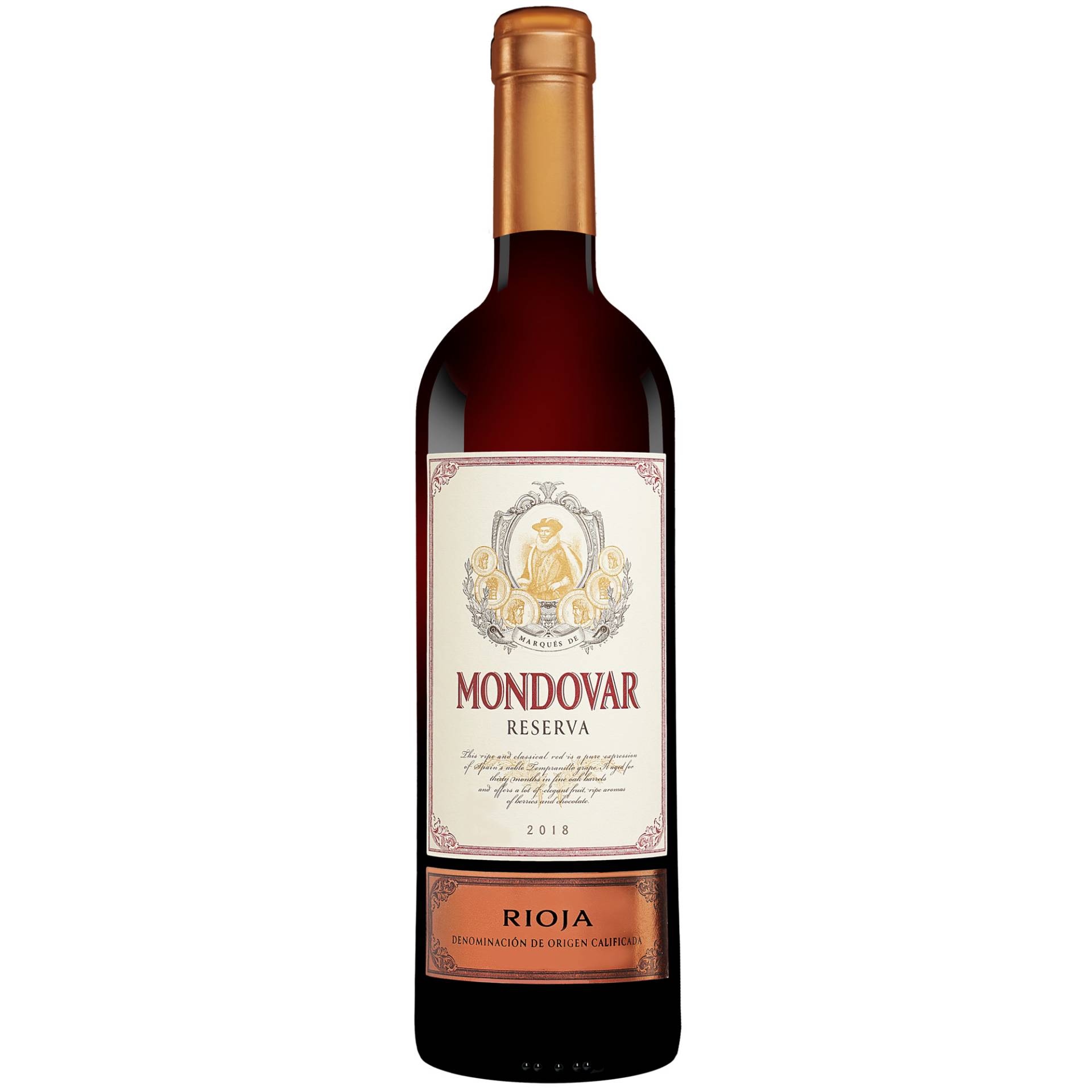 Mondovar Reserva 2018  0.75L 13.5% Vol. Rotwein Trocken aus Spanien von Ruiz Gómez