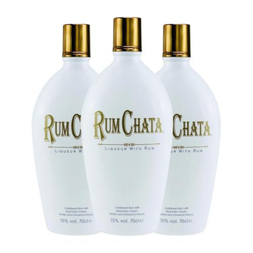 Cremelikör Rum Chata 70 cl (Karton mit 3 Flaschen von 70 cl) von Rum Chata