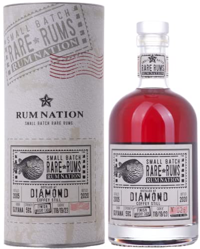 Rum Nation Rare Rum Diamond Whisky Finish 2020/2005 59% Volume 0,7l in Geschenkbox Rum von Rum Nation