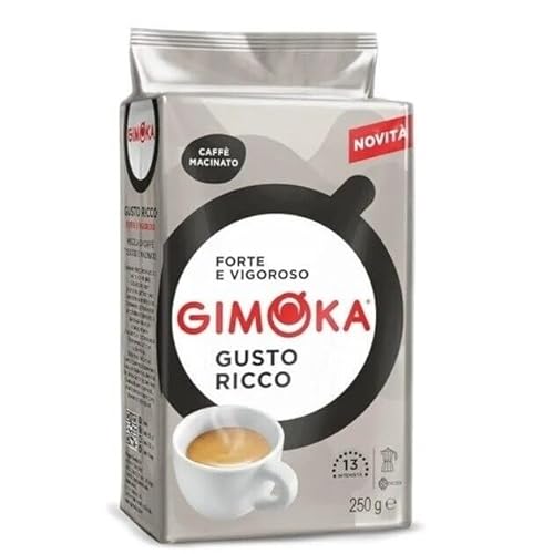 20er-Pack Gimoka Kaffee Ricco Caffè Macinato,Gemahlener Kaffee 250g von Rummo