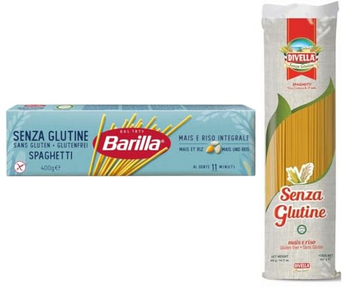 27er-Pack Testpaket Pasta Spaghetti Barilla Divella Senza Glutine, Glutenfreie Nudeln Italienische Pasta 400g von Rummo